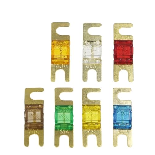 Stud Auto Sicherungen Mini Auto Stereo Audio Sicherung 20A 30A 40A 50A 60A 70A 80A 100A 125A 150A 32V 5Pcs(120A) von LHKQHRDL