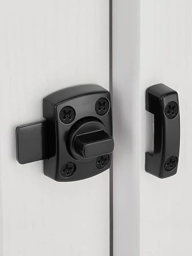 Torriegel, Schieberiegel, drehbare Haspenriegel, doppelseitige Sicherheitstorschlösser, ideal for Möbel, Fenster, 1 Stück(Small Red bronze) von LHKQHRDL