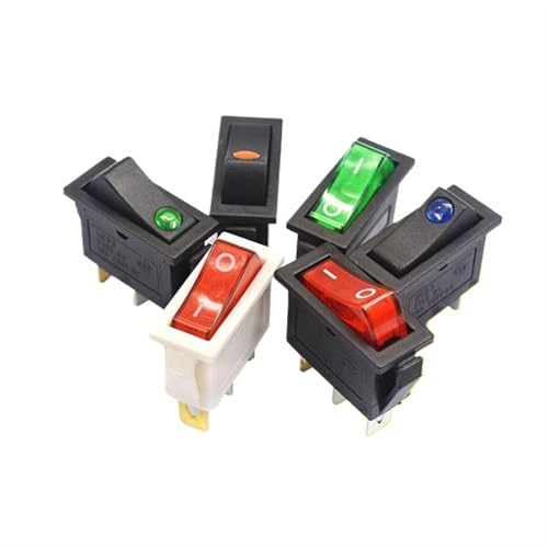 Wippschalter Reiskocher Elektrische Bratpfanne Kleines Schiff Typ Stromversorgung Druckknopf KCD3 Lampe 2/3 Pins 10St(C (10PCS)) von LHKQHRDL