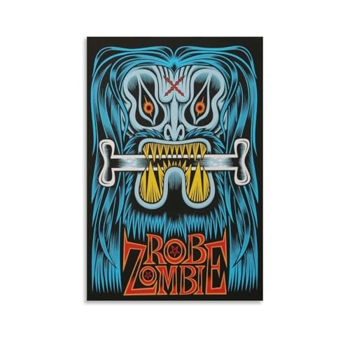 Rob Zombie-Poster, Sänger, Poster, Leinwand, Wandkunst, Dekor, Gemälde für Zuhause, Wohnzimmer, Schlafzimmer, 20 x 30 cm, ungerahmter Stil Rob Zombie-Poster, Sänger, Poster, Leinwand, Wandkunst, Dekor, Gemälde für Zuhause, Wohnzimmer, Schlafzimmer, 20 x 30 cm, ungerahmter Stil von LHOEQD