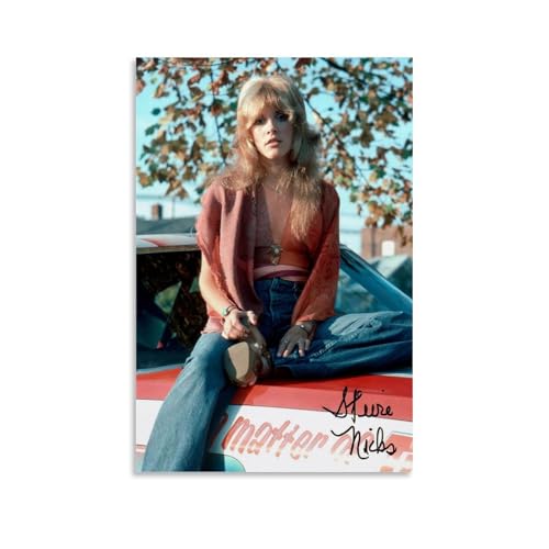 Stevie Poster Nicks, Vintage-Poster, Leinwand, Wandkunst, Dekor, Gemälde für Zuhause, Wohnzimmer, Schlafzimmer, 30 x 45 cm, ungerahmter Stil Stevie Poster Nicks, Vintage-Poster, Leinwand, Wandkunst, Dekor, Gemälde für Zuhause, Wohnzimmer, Schlafzimmer, 30 x 45 cm, ungerahmter Stil von LHOEQD