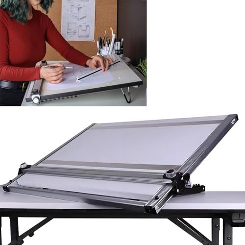 LHQYA A2 Tragbares Zeichenbrett, Zeichenbrett Architectural Parallel Motion Bar Mit Druckpapierstreifen, 6-stufiger Neigungswinkel/2 Spezifikationen 60 * 45CM, 60 * 70CM, Zum Zeichnen LHQYA A2 Tragbares Zeichenbrett, Zeichenbrett Architectural Parallel Motion Bar Mit Druckpapierstreifen, 6-stufiger Neigungswinkel/2 Spezifikationen 60 * 45CM, 60 * 70CM, Zum Zeichnen von LHQYA