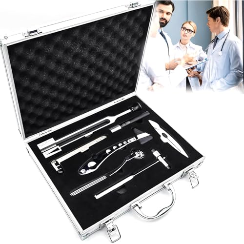 Neurologische Untersuchung Set, 7-teiliges Set Medizinische Neurologische Reflexe, Für Die Prüfung Der Pinprick Sensation, Touch Druck Sensation, Temperatur Sensation, Vibration Sensation Tendon Ref Neurologische Untersuchung Set, 7-teiliges Set Medizinische Neurologische Reflexe, Für Die Prüfung Der Pinprick Sensation, Touch Druck Sensation, Temperatur Sensation, Vibration Sensation Tendon Ref von LHQYA