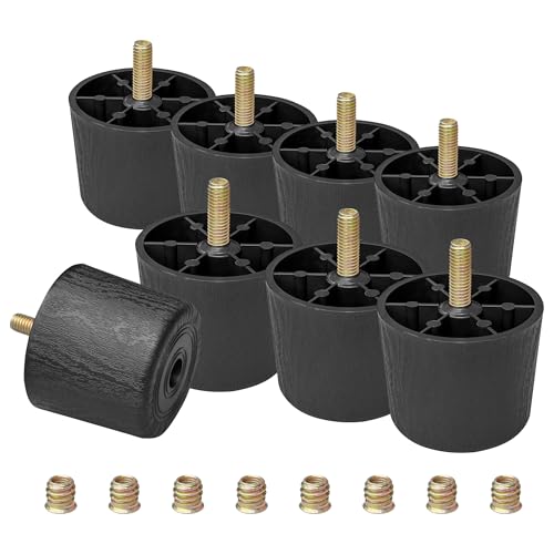 LHUIDDH Möbelbeine aus Kunststoff, robust, für Möbelunterstützung und Stabilität (48 mm), 8 Stück von LHUIDDH