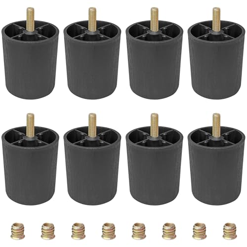 LHUIDDH Möbelbeine aus Kunststoff, robust, für Möbelunterstützung und Stabilität (70 mm), 8 Stück von LHUIDDH