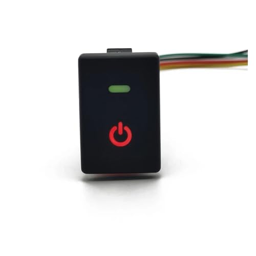 LHVHPKUKAN 1 STÜCK Passend for Isuzu D-MAX Auto LED DRL Licht Auto Nebelscheinwerfer Elektrischer Spiegel Beheizter Druckknopfschalter Umgerüsteter Schalter Mit Kabel(Power) von LHVHPKUKAN