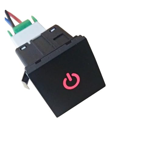 LHVHPKUKAN Auto LED Nebelscheinwerfer Radar EIN-/Ausschalter Kamera Recorder Monitor Schalter Taste Passend for VW Golf 6 Jetta 5 MK5 Caddy EOS Scirocco(Power On Off) von LHVHPKUKAN