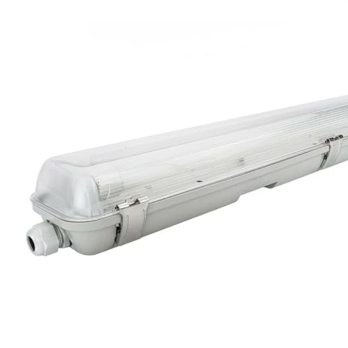 LHW-Licht LED Feuchtraumleuchte 120cm IP65 2 x 18W Röhre | 3600 Lumen | 4000K Neutralweiß für Keller und Garage von LHW-Licht