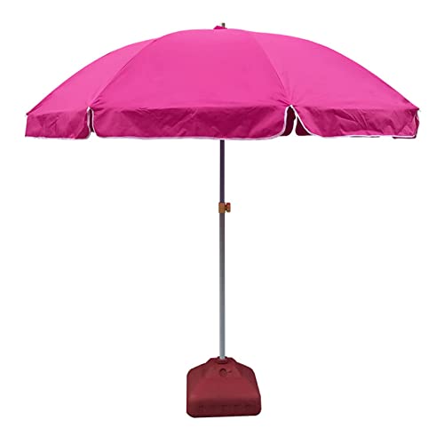 LHX Outdoor-Sonnenschirm, Polyester-Sonnenschirm, regenfester Garten (Color : Pink) von LHX