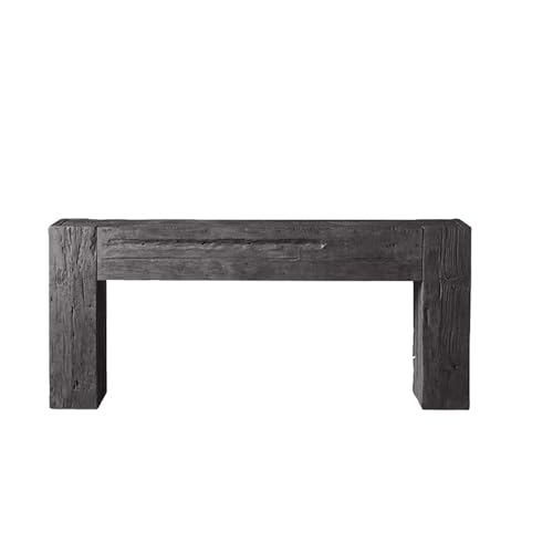 100 cm Eingangstisch Sofa-Konsolentisch, Langer Schmaler Sofatisch Aus Holz Hinter Der Couch, Sofatisch Im Industriestil, für Flur, Schlafzimmer(Dark Walnut,100cm/39.4in) von LHXLSH