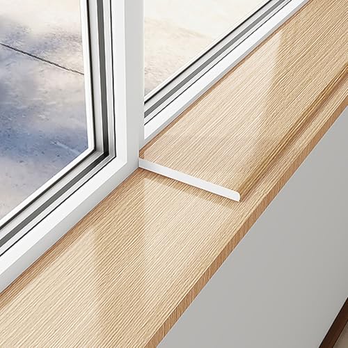 Fensterbankabdeckung Mit Weißer Fliesenoberfläche, Abdeckung für Erker Fensterbänke, Schneidbar Fensterersatz Platte, Leicht Zu Reinigen, für Den Innenbereich(Yellow,6 * 100cm/2.3 * 39.3in) von LHXLSH