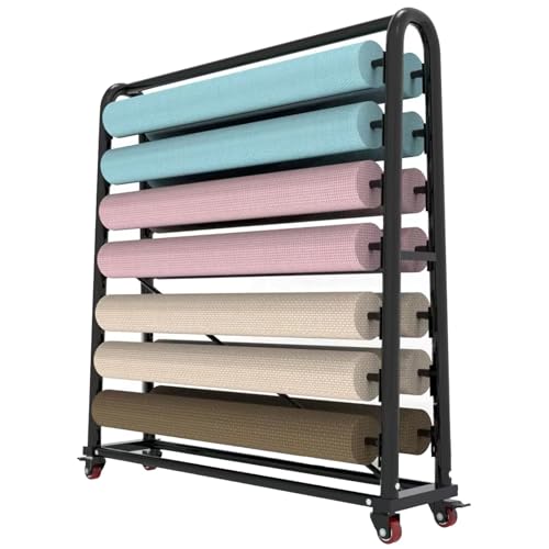 LHXLSH Beweglicher Metall-Organizer, Generisch Verstellbares Stoffrollen, Tapeten Und Fensterfolien, Platzsparender Organizer für Bastelräume & Werkstätten(155 * 125cm/61 * 49.2in) von LHXLSH
