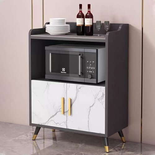 LHXLSH Flurschrank, Mehrzweckschrank, Vorratsschrank Küche Mit Anti-Kipp-Design, Moderner Vorratsschrank, Buffetschrank Kitchen, Für Esszimmer, Küche, Wohnzimmer(60cm/23.6in) von LHXLSH