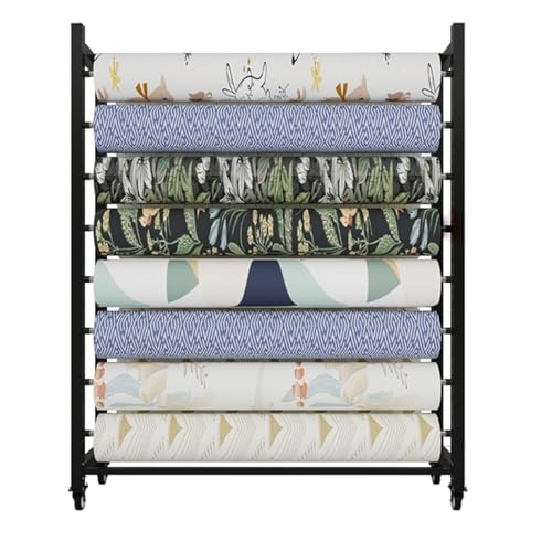 LHXLSH Großes Textil-Stoffrollen-Aufbewahrungsregal, Tapeten Und Fensterfolien, Generisch Verstellbares Stoffrollen, für Autofensterfolienspule, Lager 300 Kg(175cm/69in) von LHXLSH