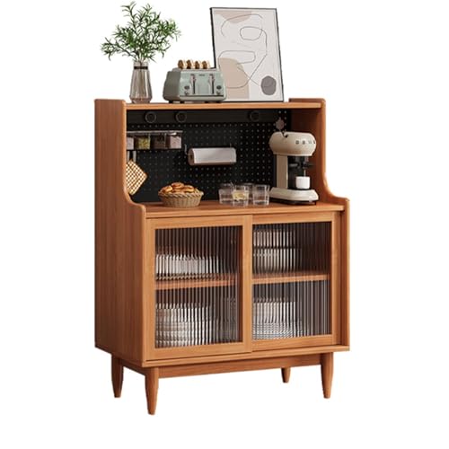 LHXLSH Mehrzweckschrank, Freistehender Küchenschrank für Die Küche, Mit Verstellbarem Regal, Mehrzweckschrank, für KücheWohnzimmer,Schlafzimmer,Esszimmer,Garage(Brown,60cm/23.6in) von LHXLSH