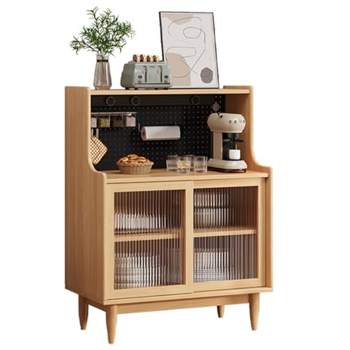 LHXLSH Mehrzweckschrank, Freistehender Küchenschrank für Die Küche, Mit Verstellbarem Regal, Mehrzweckschrank, für KücheWohnzimmer,Schlafzimmer,Esszimmer,Garage(Light Brown,60cm/23.6in) von LHXLSH