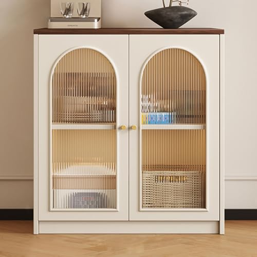 LHXLSH Mehrzweckschrank, Küchenvorratsschrank 2 Türen, Putzschrank Mit Sichtfenster Aus Acryl Aus, Mehrzweckschrank, für KücheWohnzimmer,Schlafzimmer,Esszimmer,Garage(80cm/31.4in) von LHXLSH