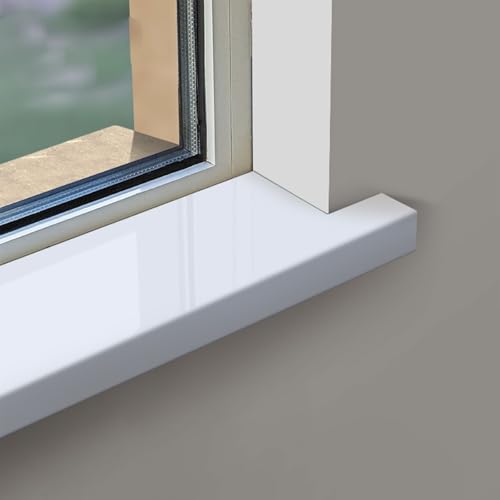 PVC Fensterbank Mit Seitenabschluss, Fensterbankabdeckung, Pflegeleichter & Langlebiger Fenstersims Für Innen, Perfekter Ersatzbrett Verbesserte Wohnkultur(Yellow,100 * 15cm/39.4x5.9in) von LHXLSH