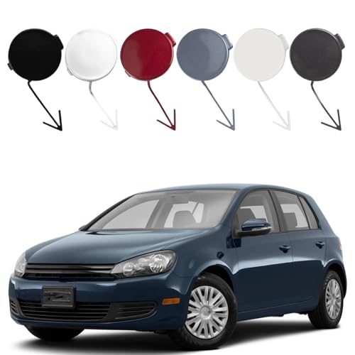 LHZPGC Abdeckkappe für Abschlepphaken der vorderen Stoßstange für VW Golf VI MK6 2009-2012, ABS-Anhängerabdeckung, 1 STK, Links/rechts,C-Grey von LHZPGC