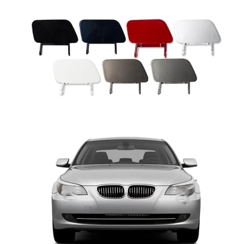 LHZPGC Abdeckkappe für Scheinwerferwaschanlage für Frontstoßstange, für BMW 5 Series E60 2004-2010, ABS,G-Grey-Left von LHZPGC