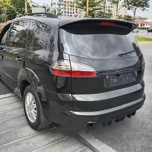LHZPGC Auto-Heckspoiler für Ford S-max Smax 2006-2013, Dachspoiler, Kofferraumspoiler, Tuning-Zubehör für den Außenbereich,Black-Black von LHZPGC