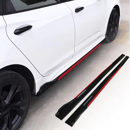 LHZPGC Auto-Seitenschweller für H-onda Civic 10th 2017-2023, Seitenspoilerverlängerungen, ABS/Schwarz,Black-Red LHZPGC Auto-Seitenschweller für H-onda Civic 10th 2017-2023, Seitenspoilerverlängerungen, ABS/Schwarz,Black-Red von LHZPGC