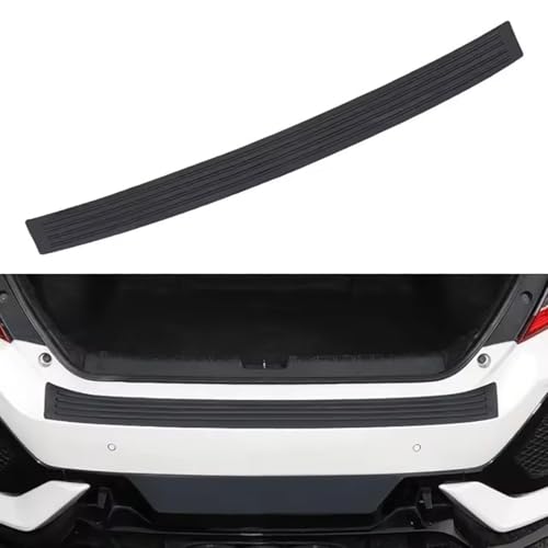 LHZPGC Schutzleiste für Kofferraumtürschwellen für Hyundai Veloster 2019-2023, 1 Stück Gummischutzplatte,90cm-Black-Black von LHZPGC