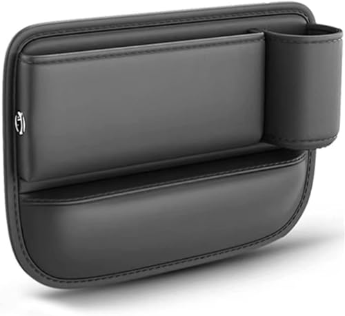 LHyyY Auto-Leder-Getränkehalter-Lückentasche für Mercedes Benz/AMG SLK SLC R170 R171 R172 SLK 55 32/SLK 350 280 250 200,Multifunktions-Autositz-Organisator mit Getränkehalter USB-Ladeloch von LHyyY