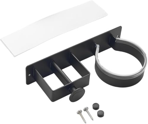LIAESMART fönhalter ohne Bohren, Föhn und Glätteisen Halterung, Edelstahl föhn Halterung, föhnhalter Wand ohne Bohren, Selbstklebend Haartrockner Halterung Aufbewahrung Fönhalter für Bad von LIAESMART