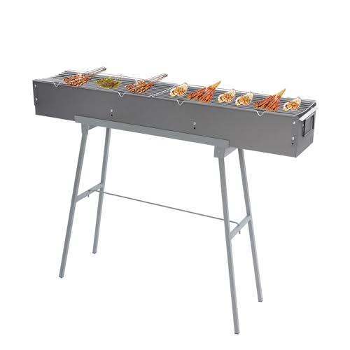 Barbecue Grill, 100 * 18 * 80cm Professional Holzkohlegrill Edelstahl, Outdoor BBQ Grill Camping Kohlegrill Barbecue Grill, 100 * 18 * 80cm Professional Holzkohlegrill Edelstahl, Outdoor BBQ Grill Camping Kohlegrill von LIAIZE