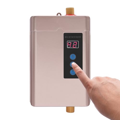 Durchlauferhitzer, 4KW Elektrischer Sofort-Wassererhitzer, Touchscreen-Tankless-Wassererhitzer Mini-Wassererhitzer mit LCD-Anzeige, Instant Warmwasserbereiter mit Fernbedienung Durchlauferhitzer, 4KW Elektrischer Sofort-Wassererhitzer, Touchscreen-Tankless-Wassererhitzer Mini-Wassererhitzer mit LCD-Anzeige, Instant Warmwasserbereiter mit Fernbedienung von LIAIZE