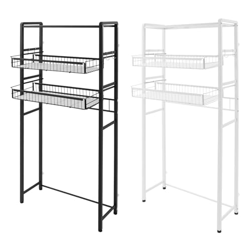 LIAIZE Waschmaschinenregal, 3-Tier Badezimmerregal, Multi-Functional platzsparendes Laundry Room Storage Shelf, Zwei Aufbewahrungskörbe, 88X28X22CM LIAIZE Waschmaschinenregal, 3-Tier Badezimmerregal, Multi-Functional platzsparendes Laundry Room Storage Shelf, Zwei Aufbewahrungskörbe, 88X28X22CM von LIAIZE