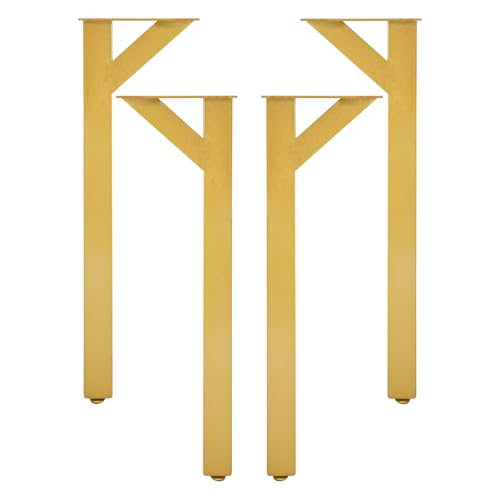 LIAIZE Y-Förmig Tischbeine, 72CM Y-Förmiges Tischbein, Y-Form Metall-Tischfüße Moderne Schreibtischbeine Tischgestell DIY für Couchtische, Esstische, Computertische, Büroschreibtische (Gold) von LIAIZE