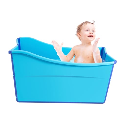 Mobile Faltbare Badewanne, 87X46X56.5CM mit Klappbadewanne Unter 1.6m Kinder oder Erwachsene, Polierte PP-Materialien Faltbadewanne für das kleines Badezimmer Mobile Faltbare Badewanne, 87X46X56.5CM mit Klappbadewanne Unter 1.6m Kinder oder Erwachsene, Polierte PP-Materialien Faltbadewanne für das kleines Badezimmer von LIAIZE