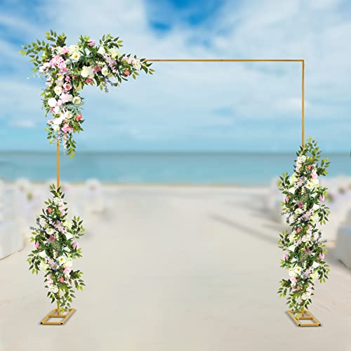 Quadrat Hochzeits Bogen Stand, 3 * 3m Metall Hochzeitsbogen mit Base, Traubogen Hochzeit Traubogen Hintergrundständer Ballonbogen Quadrat Hochzeits Bogen Stand, 3 * 3m Metall Hochzeitsbogen mit Base, Traubogen Hochzeit Traubogen Hintergrundständer Ballonbogen von LIAIZE