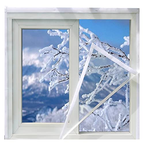 LIALIANG Magnetische Fenster-Isolierfolie Winddichte, Winter-Schallschutzfolie Für Den Innenbereich, Energiesparende Kristallklare Thermo Cover Zum Kinderzimmer Schlafzimmer von LIALIANG