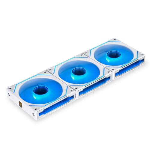 Lian Li UNI FAN SL-INF Reverse Blade ARGB 120 mm Triple Fan Pack – Weiß – Infinity Mirror RGB – inklusive Controller – 2100 U/min von Lian Li