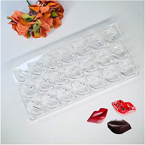 LIANCHEN Pralinenform Polycarbonat Set Transparent Schokoladenform Polycarbonat Schokoladenform Pralinenform Backform Backzubehör für Eiswürfel Süßigkeiten Valentinstag (A) von LIANCHEN