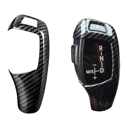 LIANCHEN Schutzhülle Innenausstattung Auto Gangschaltung Kopfverkleidung Abdeckung Gear Shift Knob Cover Trim Auto Carbon Schaltknauf Abdeckung Verkleidung von LIANCHEN