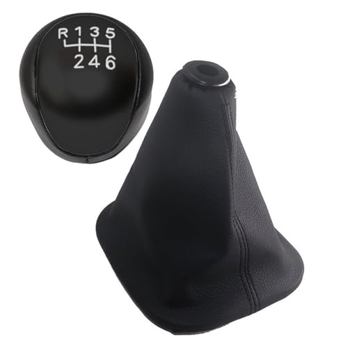 LIANGBAOS Schalthebel Abdeckung Für Hyundai Für Ix35 2009-2015 Schaltknauf Hebel Shifter Staub Jacke 6 Geschwindigkeit(Black white set) von LIANGBAOS