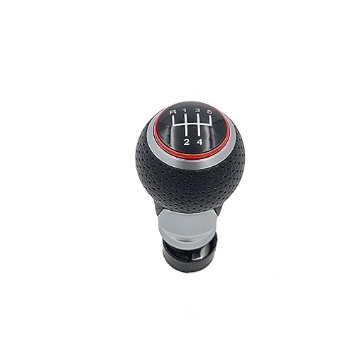 LIANGBAOS Schalthebel Abdeckung Für Passat B5 3BG B6 B7 CC 3C Für Golf 4 Mk4 Für Golf 5 6 7 Für GTI 5-Gang-6-Gang-Schaltknauf 12 Mm(5speed red) von LIANGBAOS