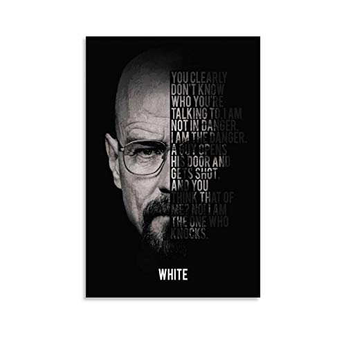 LIANGBO Breaking Bad Walter White Poster dekorative Malerei Leinwand Wandkunst Wohnzimmer Poster Schlafzimmer Malerei 12x18inch(30x45cm) von LIANGBO