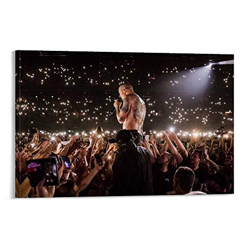 LIANGBO Chester Bennington One More Light Poster dekorative Malerei Leinwand Wandkunst Wohnzimmer Poster Schlafzimmer Malerei 12x18inch(30x45cm) von LIANGBO