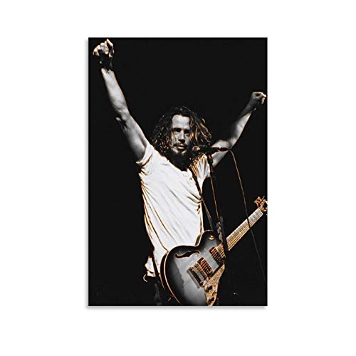 LIANGBO Chris Cornell Rip Soundgarden Poster dekorative Malerei Leinwand Wandkunst Wohnzimmer Poster Schlafzimmer Malerei 24x36inch(60x90cm) von LIANGBO