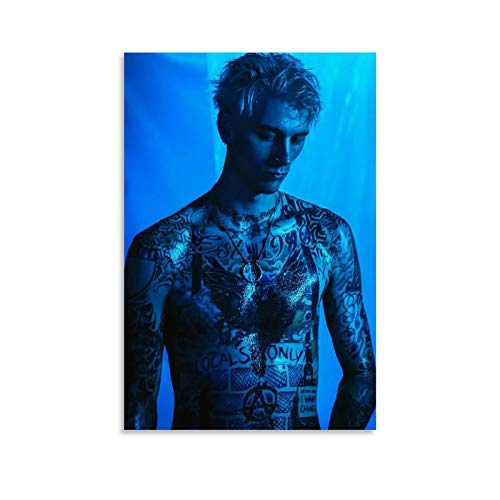 LIANGBO You Here Machine Gun Kelly Leinwand Kunst Poster und Wandkunst Bilddruck Moderne Familienzimmer Dekor Poster 08x12inch(20x30cm) von LIANGBO