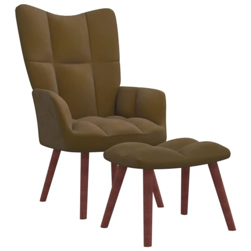LIANGDONFC Sofa Stuhl Boss Chair、Sofa StuhlRelaxsessel mit Hocker Braun SamtDie meisten der geschäftlichen Familie Gelegenheiten der Ruhe braucht von LIANGDONFC