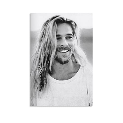 Brad Pitt Sexy Handsome Art Foto Poster 6 Kunstwerke Leinwand Poster Zimmer Ästhetische Wandkunst Drucke Home Modern Decor Geschenke Gerahmt-Ungerahmt, 30 x 45 cm von LIANGFANG