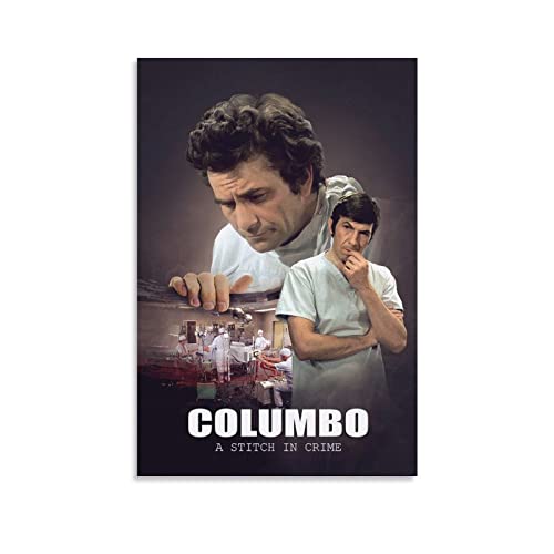 Columbo Classic Suspense Serie Kunstposter 2 Bilderdruck Wandkunst Poster Malerei Leinwand Poster Kunstwerke Geschenkidee Zimmer Ästhetik 40 x 60 cm von LIANGFANG