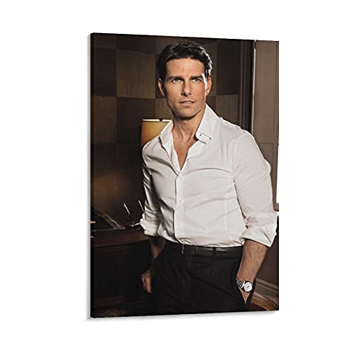 LIANGFANG Tom Cruise berühmte schöne Schauspieler-Kunstfoto, 24 Bilderdruck, Leinwand, Poster, Wandfarbe, Kunst, Poster, Dekoration, moderne Heimkunstwerke, Geschenkidee, 30 x 45 cm von LIANGFANG