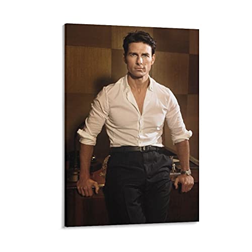 LIANGFANG Tom Cruise berühmte schöne Schauspieler-Kunstfoto, 25 Poster, dekoratives Gemälde, Leinwand, Wandkunst, Wohnzimmer, Poster, Schlafzimmer, Gemälde, 60 x 90 cm von LIANGFANG